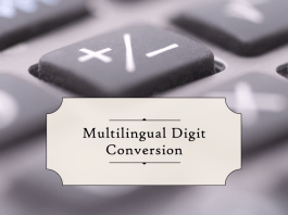 Multilingual Digit Conversion